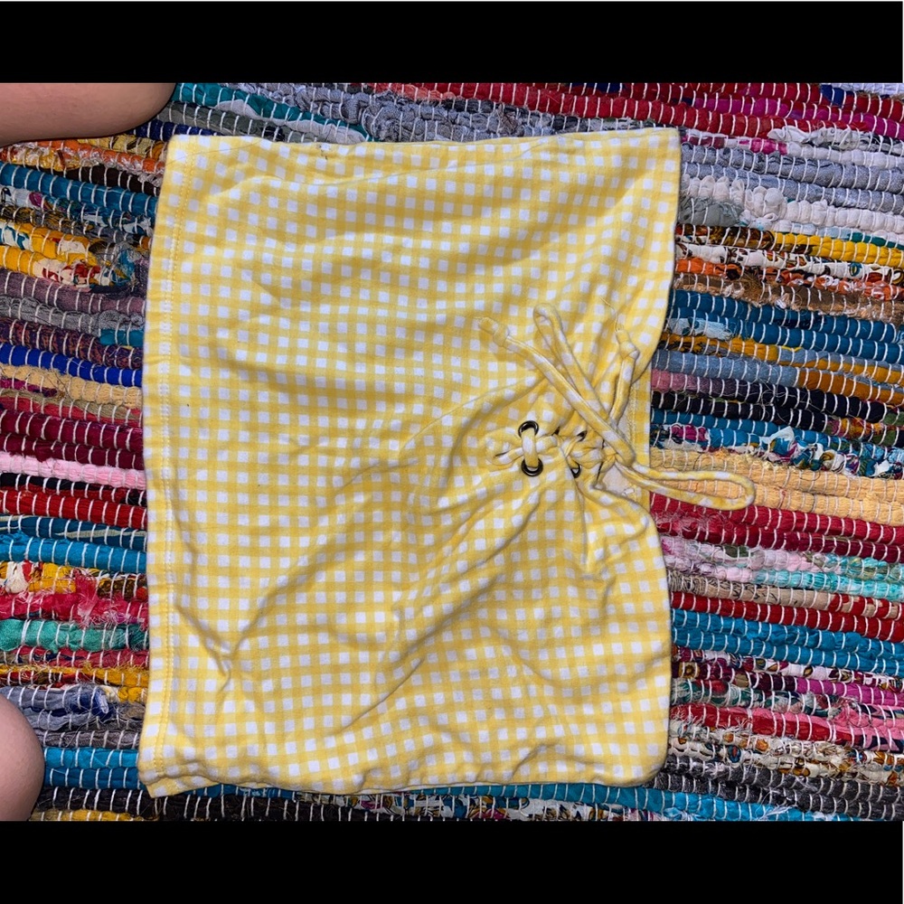 Gingham Tube top